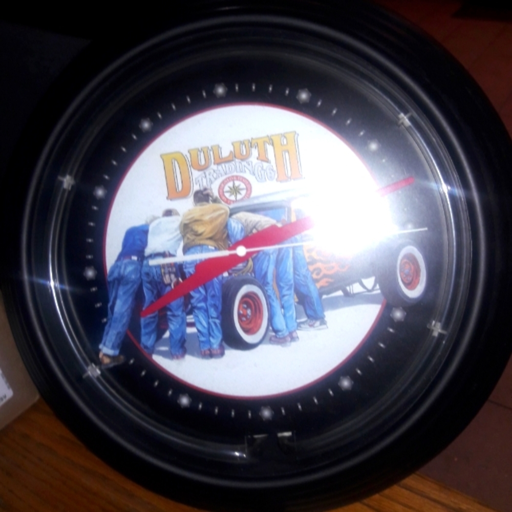 Duluth Trading Company Hot Rod Collectable Clock - Picture 4 of 5